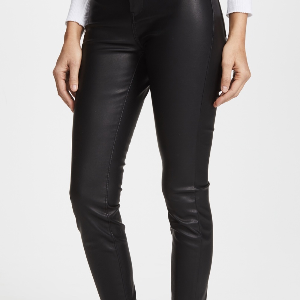 BLANKNYC The Principle Mid Rise Vegan Leather Skinny Pants
